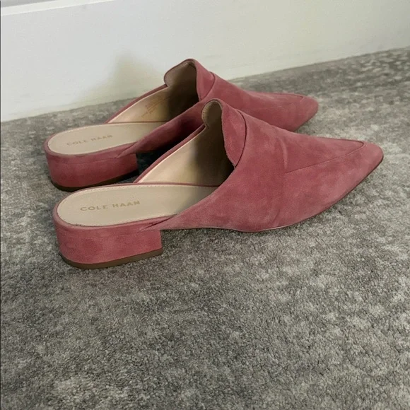 Cole Haan Women's Dusty Rose Suede Mules - Picture 5 of 5